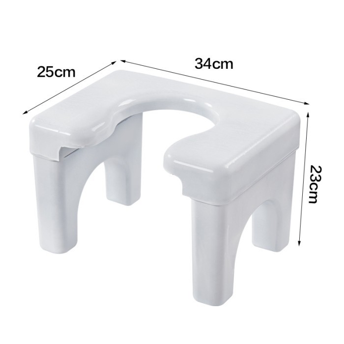 Dudukan Kursi Toilet Jongkok Portable Bangku Toilet Kursi Jongkok Bahan Plastik Anti Slip HSB682 - P