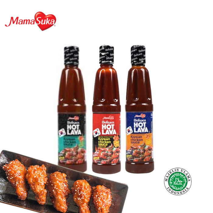 

✨ TOMOTOSTORE ✨ MAMASUKA Delisaos Hot Lava Korean Chicken Sauce / Saus Ayam Goreng Ala Korea