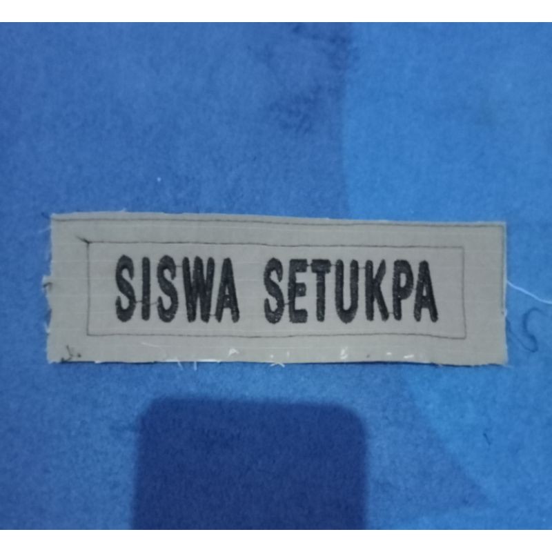 Bordir Nama Pdl Polri/Siswa Setukpa Biasa