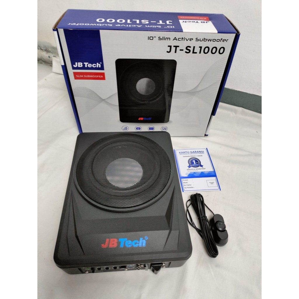 Subwoofer Kolong 10" JBTECH JT SL1000 - Subwoofer Active Underseat JB TECH 10 inch