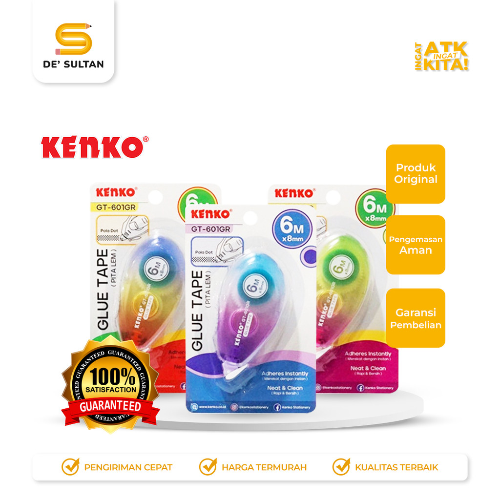 

KENKO LEM ROLL/ GLUE TAPE GT-601GR [6M x 8mm] (1PC)
