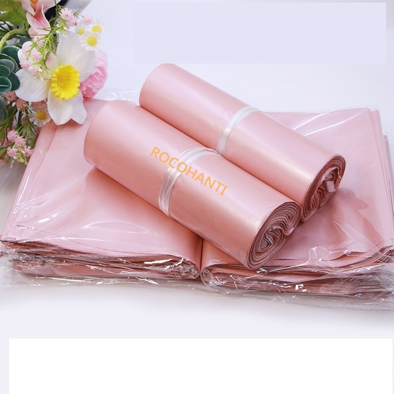 100pcs Customised Packaging Posting Bags Shipping Enveloppe Bulle Custom Rose Gold Bubble Pink Maile