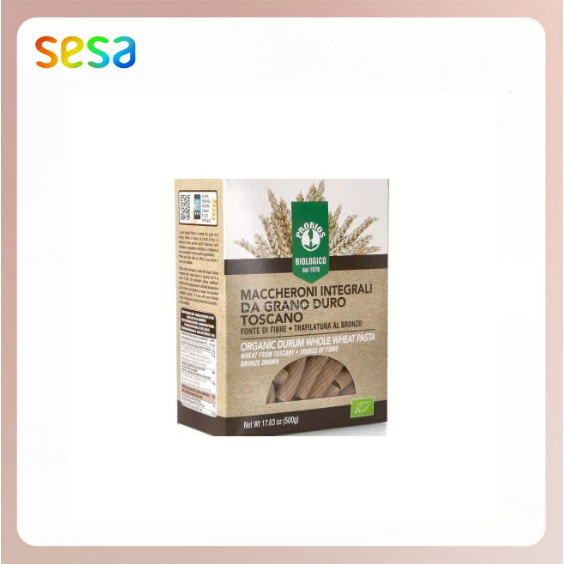 

PROBIOS Maccheroni Durum Whole Wheat Pasta 500gr - Vegan Organik