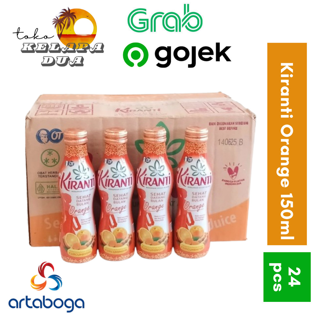 

Kiranti Sehat Datang Bulan Orange Botol 150ml x 24pcs Kartonan - Instan Only (Ed OKTOBER 2025)