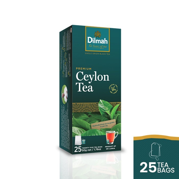 

Dilmah Premium Ceylon Tea Selection Tag Tbag 25s - Teh Celup