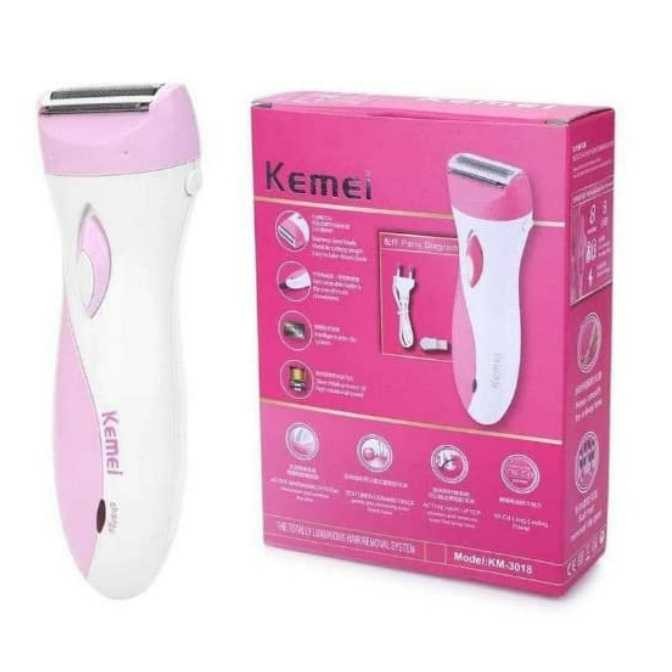 Alat Cukur Bulu Kemei KM-3018 Lady Shaver Woman Cukuran Wanita KM 3018