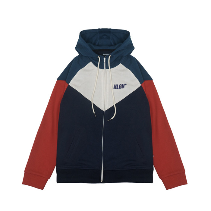 Hooligans Jacket Tracktop Bold Barkley White Navy T/R