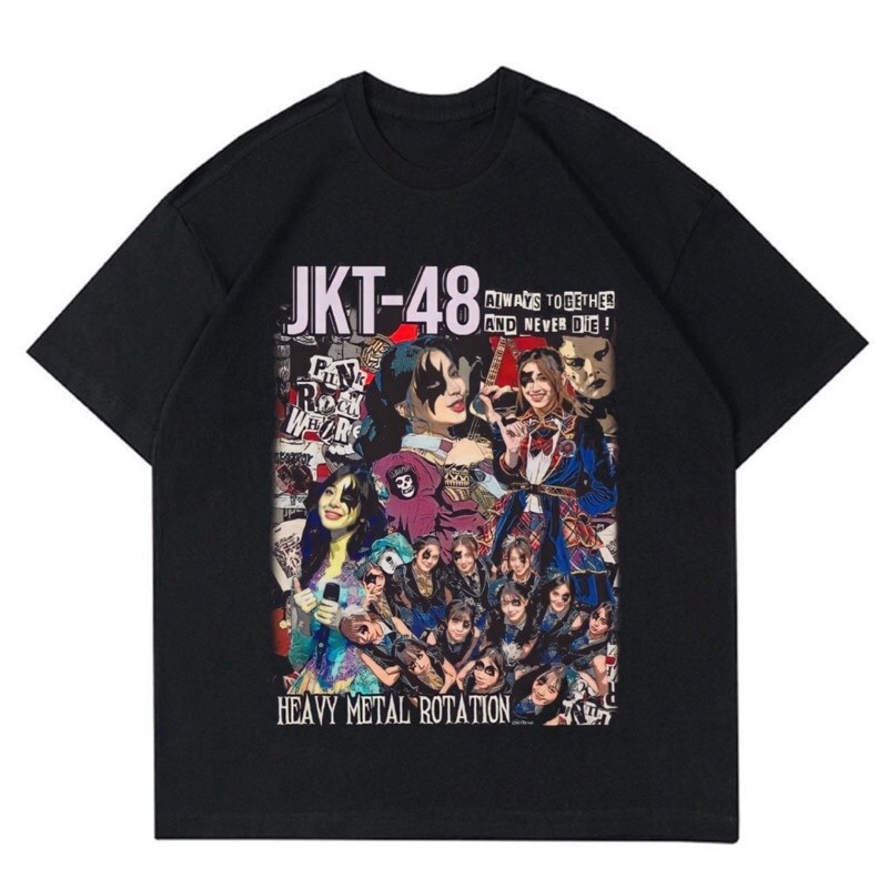 [COD]  Rumah Kaos Trendi BAJU KAOS JKT-48 PARODY “HEAVY METAL ROTATION” | T-SHIRT JKT - 48 PUNK ART 
