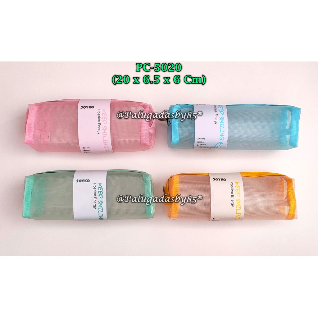 

(1 Biji) Gabungan Kotak Pensil Resleting Jaring Joyko PC-5019 PC-5020