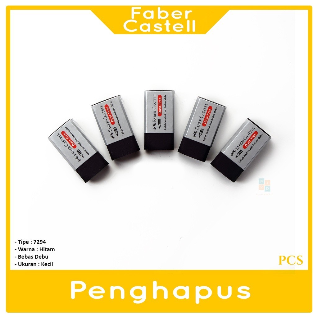 

FABER CASTELL - Penghapus Pensil Eraser Dust Free 7294 Hitam - Pcs