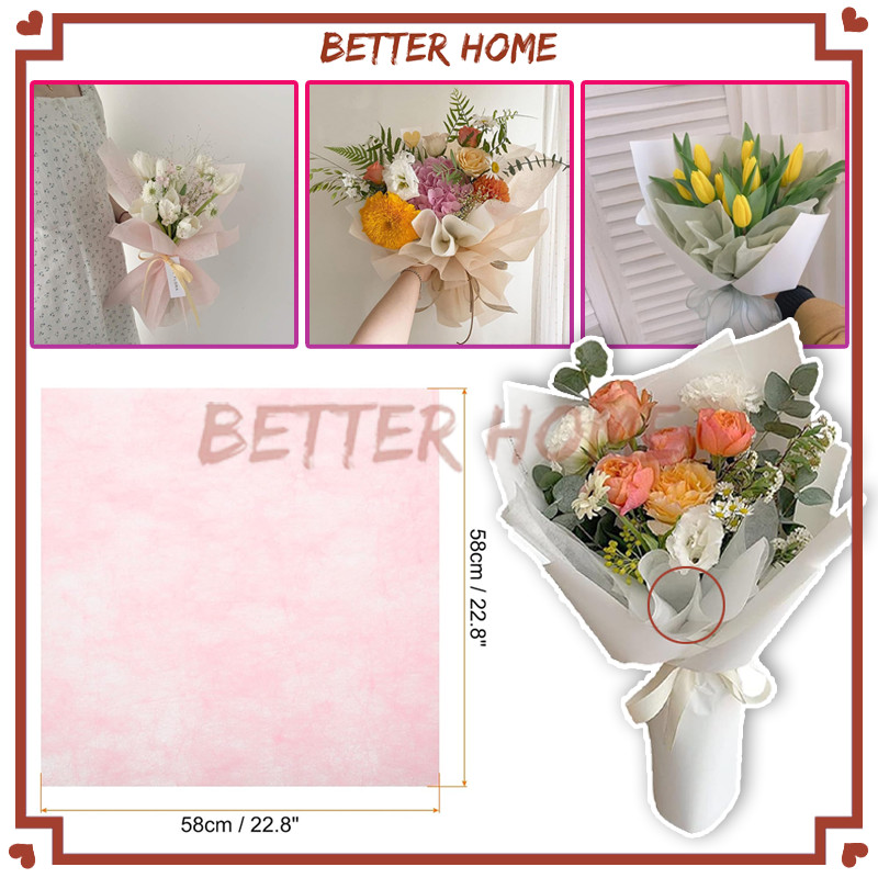 

(29 Lembar)Tissue Cotton Paper Non Woven Flower Wrapping Kertas/Tisu Pembungkus Bunga/Pembungkus Bunga Kertas Tisu