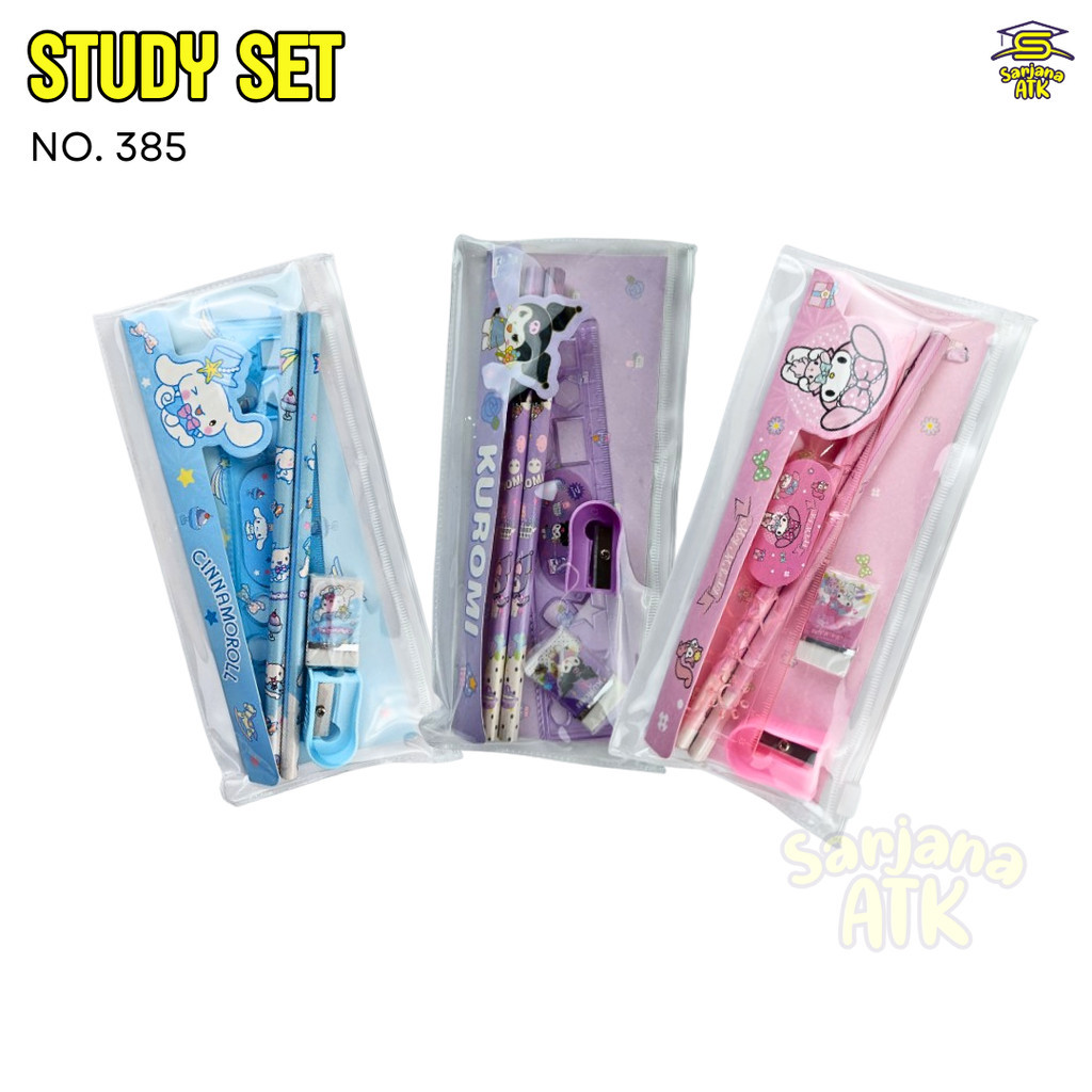

Study Set / Satu Set Alat Tulis / Set Alat Tulis SANRIO NO. 385 Stationery Karakter