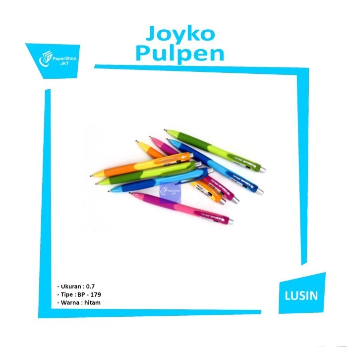 

[Terbaru] Pulpen Joyko Spirit BP-179 HITAM ( Perlusin )