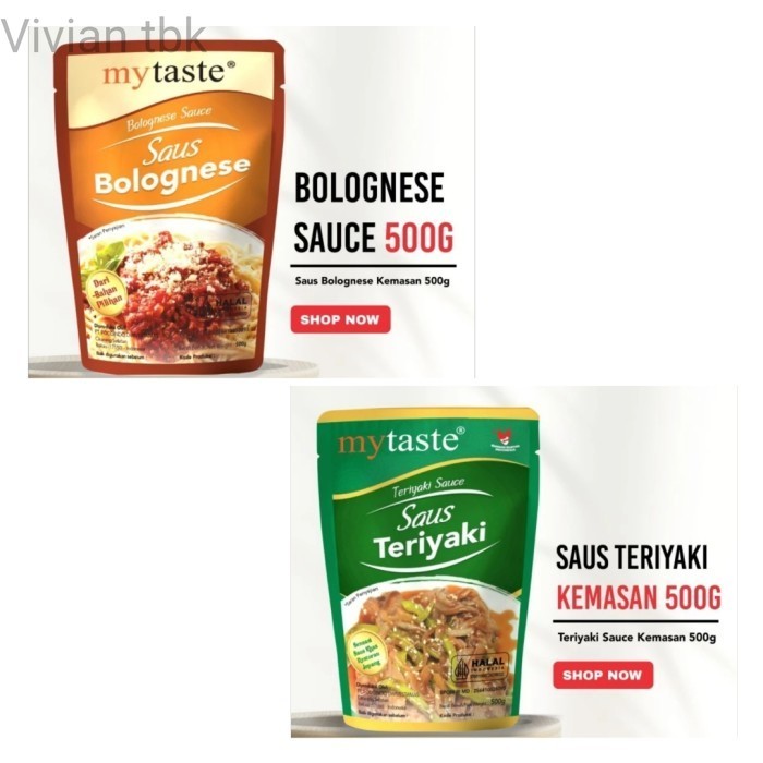 

vv Saus Teriyaki / Bolognese Sauce My Taste 500gr Best Seller HALAL Ready - Teriyaki