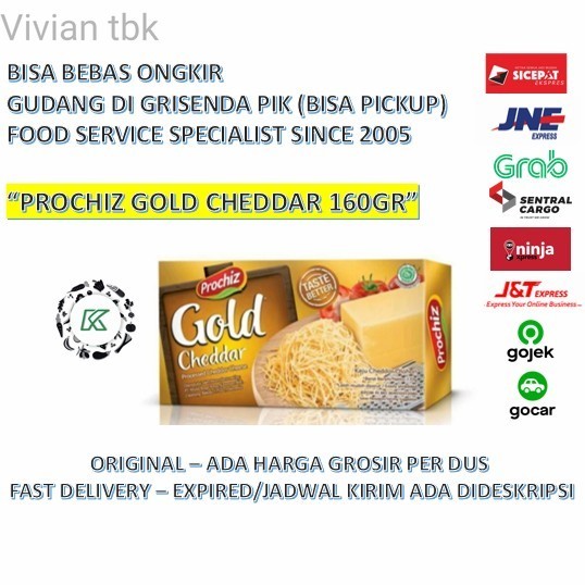 

vv Keju Prochiz Gold 170 gr Cheddar Cheese Murmer