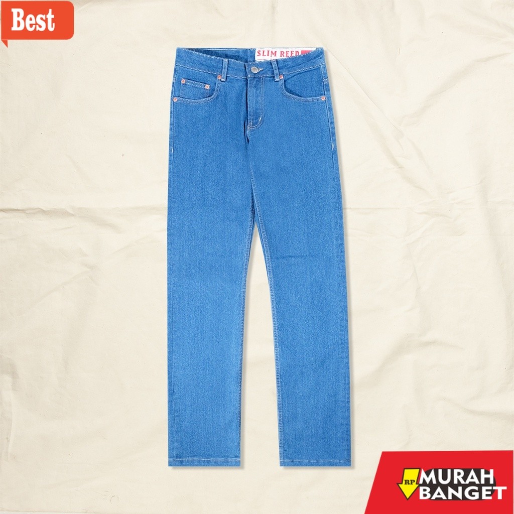 celana panjang pria yang lagi trend Jimmy and Martin - Original 5 Pocket Slim Stretch Denim Pants - 