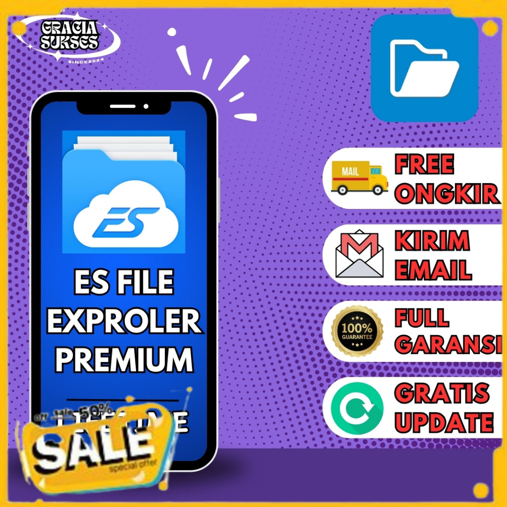 ES File Explorer Pro Premium Lifetime Bergaransi Selamanya DS