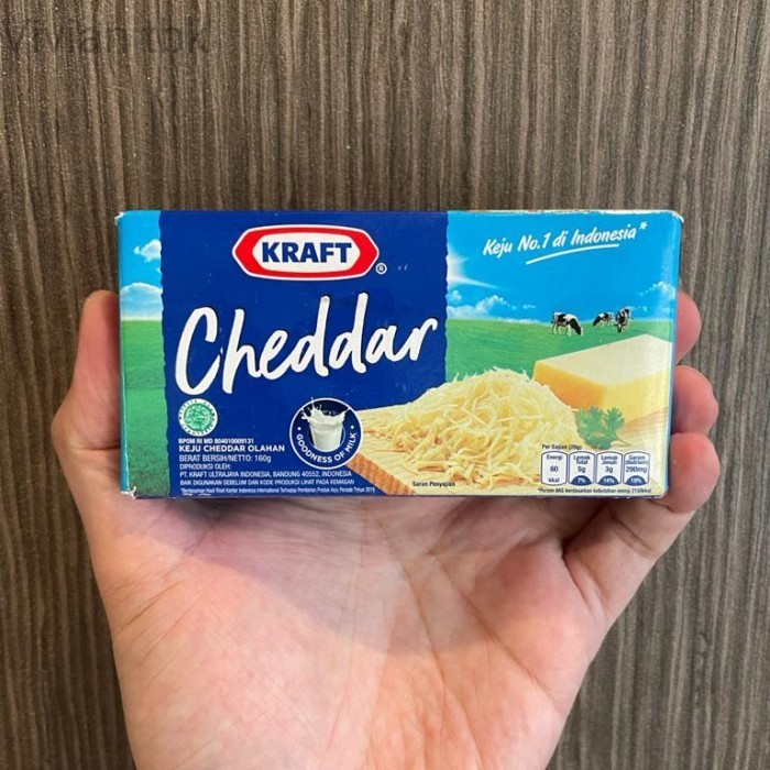 

vv Kraft Keju Cheddar Halal - All in One 165g