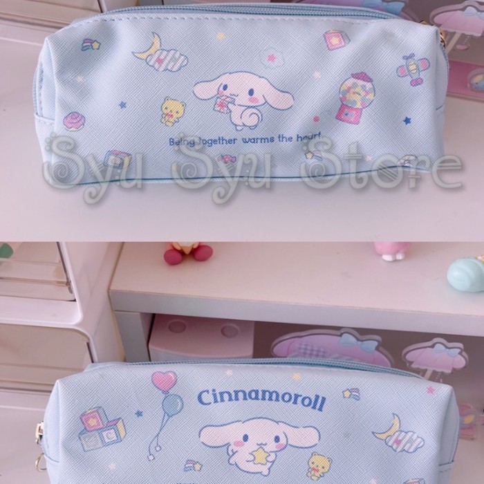 

[Promo] Pouch Tempat Pensil 2 Sekat Resleting My Melody Kuromi Cinnamoroll - Cinnamoroll