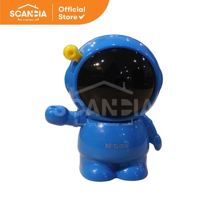 

SCANDIA Rautan Rotray Pencil Sharpener Spaceman Blue 90649 (APS90649)