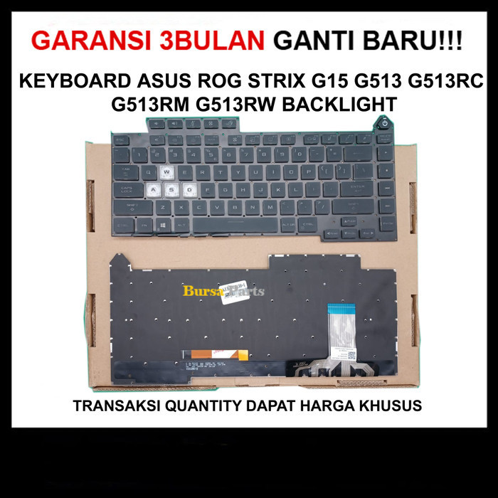 Keyboard Asus ROG Strix G15 G513 G513RC G513RM G513RW G513QR Backlight .