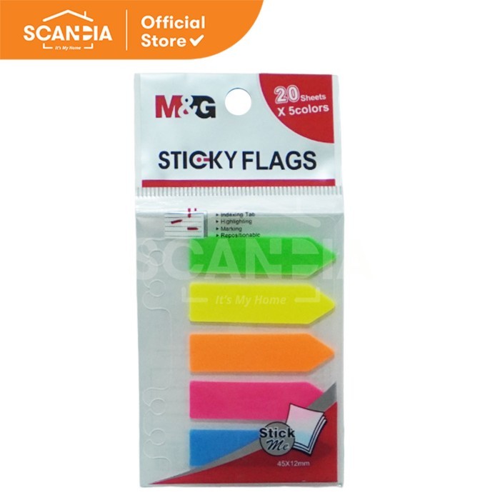 

SCANDIA Sticky Flags 2X3 Pet 20 Sheets 45X12mm (00010464)