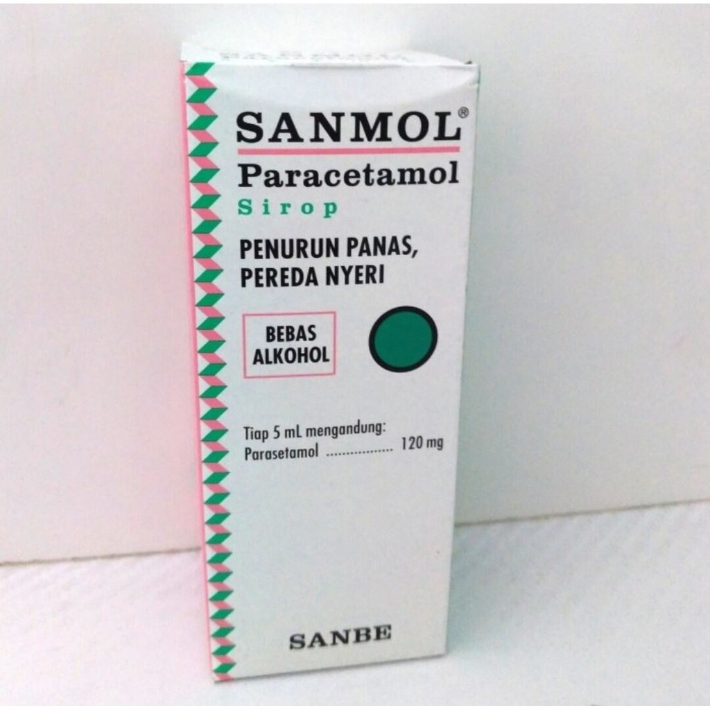 Sanmol Sirup syrup 60 ml paracetamol obat penurun panas dan pereda nyeri bayi dan anak