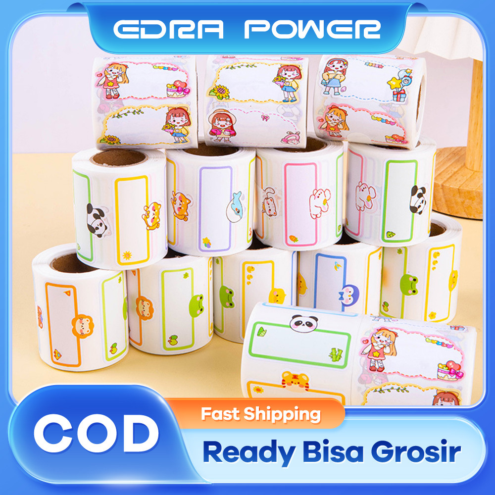 

Name Label Sticker Nama Stiker Anak TK Kartun Lucu Tahan Air Anti Gores Stiker Nama Perekat Diri