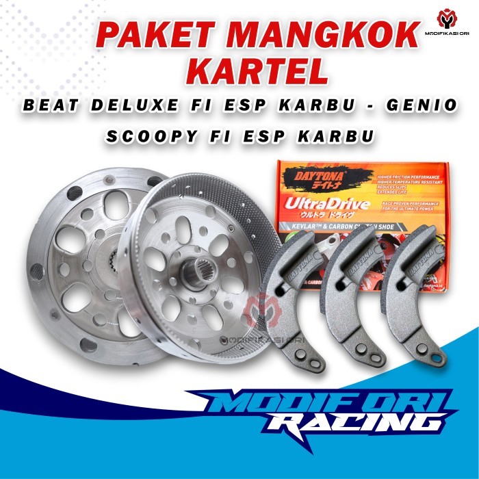 Kampas Ganda Daytona BEAT FI ESP Mangkok Kampas Ganda CARTEL SCOOPY  - KAMPAS DAYTONA, BEAT FI ESP