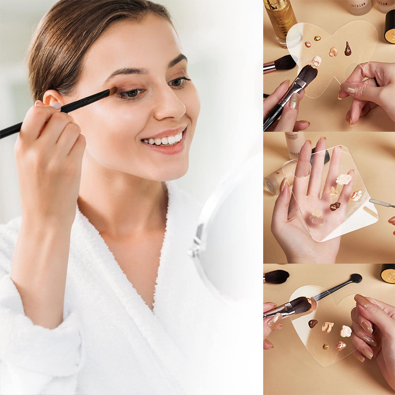 COD⭐Palet Warna Alas Bedak Cair Palet Warna Rias Lipstik Akrilik Pelat Pencampur Cat Kuku-MY