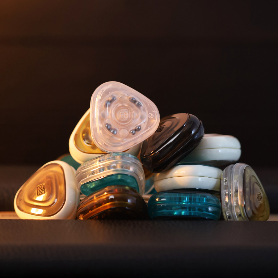 Cake magnetic rice ball random blind box EDC push mechanical ratchet paragraph decompression toy dec