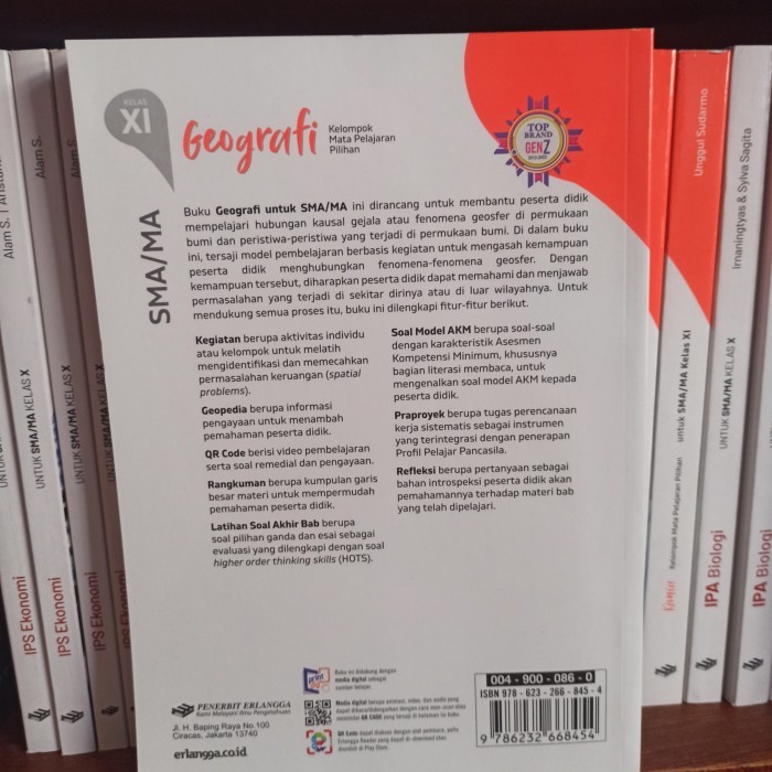 

BUKU GEOGRAFI KELAS 2 11 XI SMA ERLANGGA KURIKULUM MERDEKA