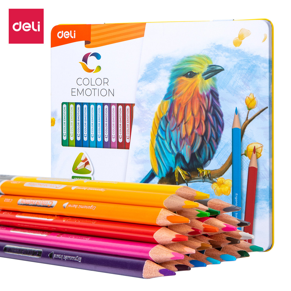 

Deli | Pensil Warna (Color Pencil) Color Emotion | 24 & 36 warna | EC002X5