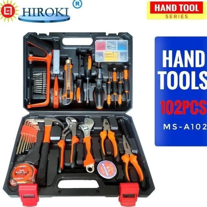 Hiroki 102 Tool Kit Set 102 Pcs Toolkit Pertukangan Alat Tukang