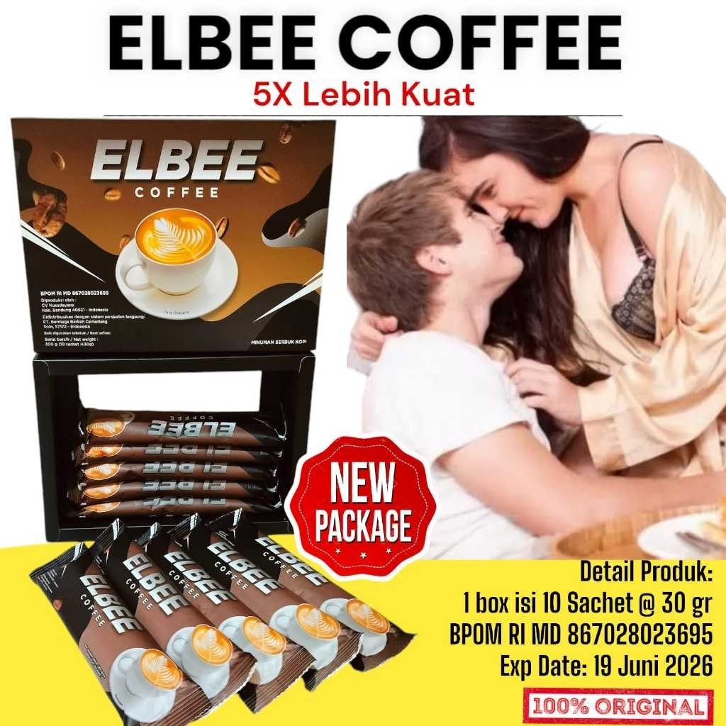 

ELBEE COFFEE KOPI KESEHATAN PRIA DAN WANITA 1 BOX ISI 10 SACHET ORIGINAL KEMASAN TERBARU
