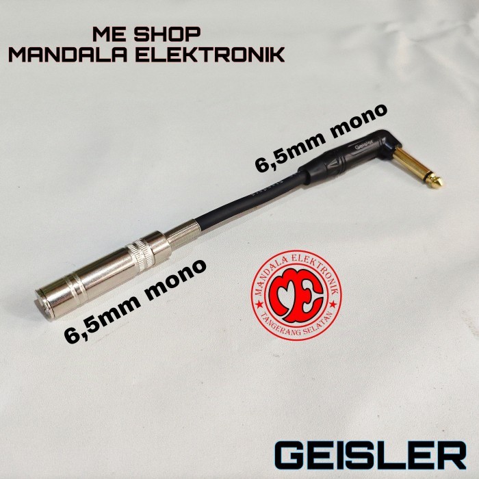 Kabel sambungan jack akai 6,5mm to soket akai 6,5mm - mono