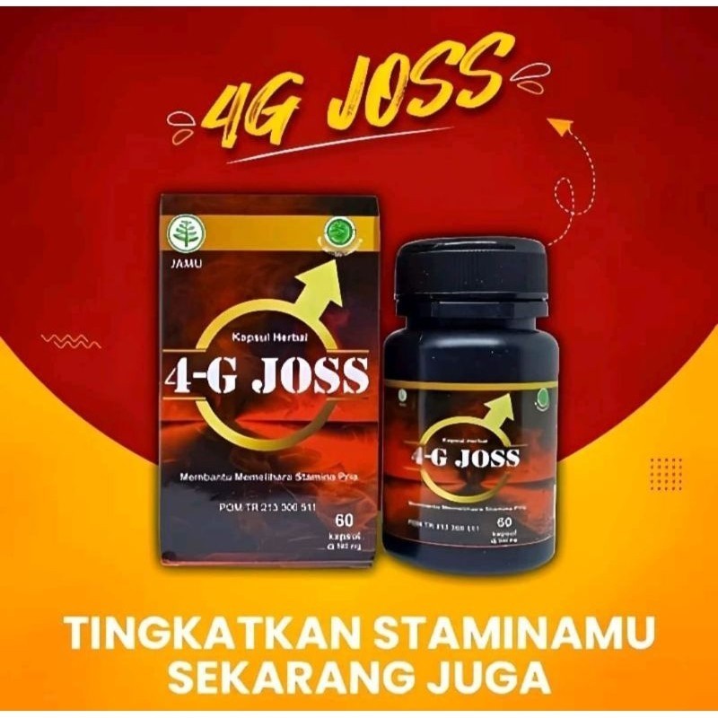 4 G Joss Asli Original Obat Herbal Stamina Pria Kuat Berkualitas Bpom