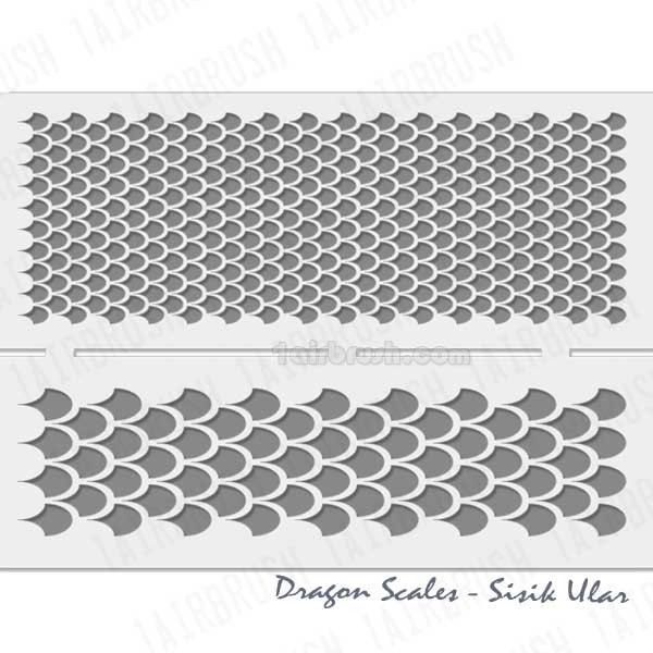 

Andma Stencil motif sisik ular - Cetakan gambar - Stempel