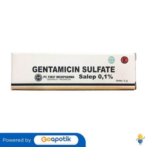 Gentamicin First Medifarma 0.1% Salep Tube 5 Gram