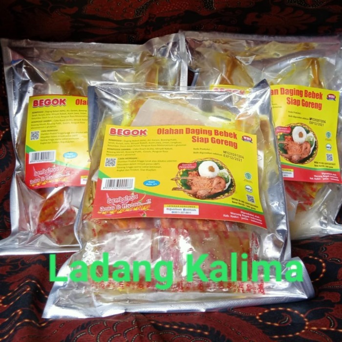 

Begok Bebek Goreng Utuh Siap Goreng - Vakum Frozen Food