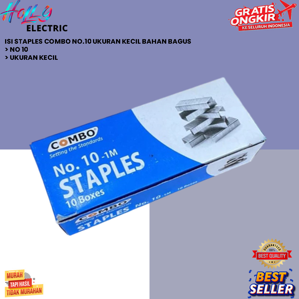 

ISI STAPLES COMBO NO.10 UKURAN KECIL BAHAN BAGUS [ HOLLY ]