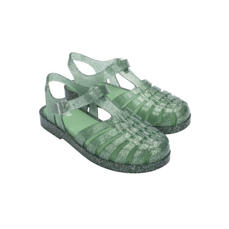 Sepatu Sandal Wanita Melissa Possession Shiny Ad Green