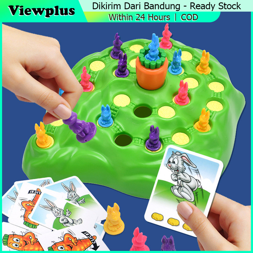 Mainan Anak Urat Tangga Bunny Hop Funny Rabbit Family Fun Board Game Famility - Ventuying Funny Bunn