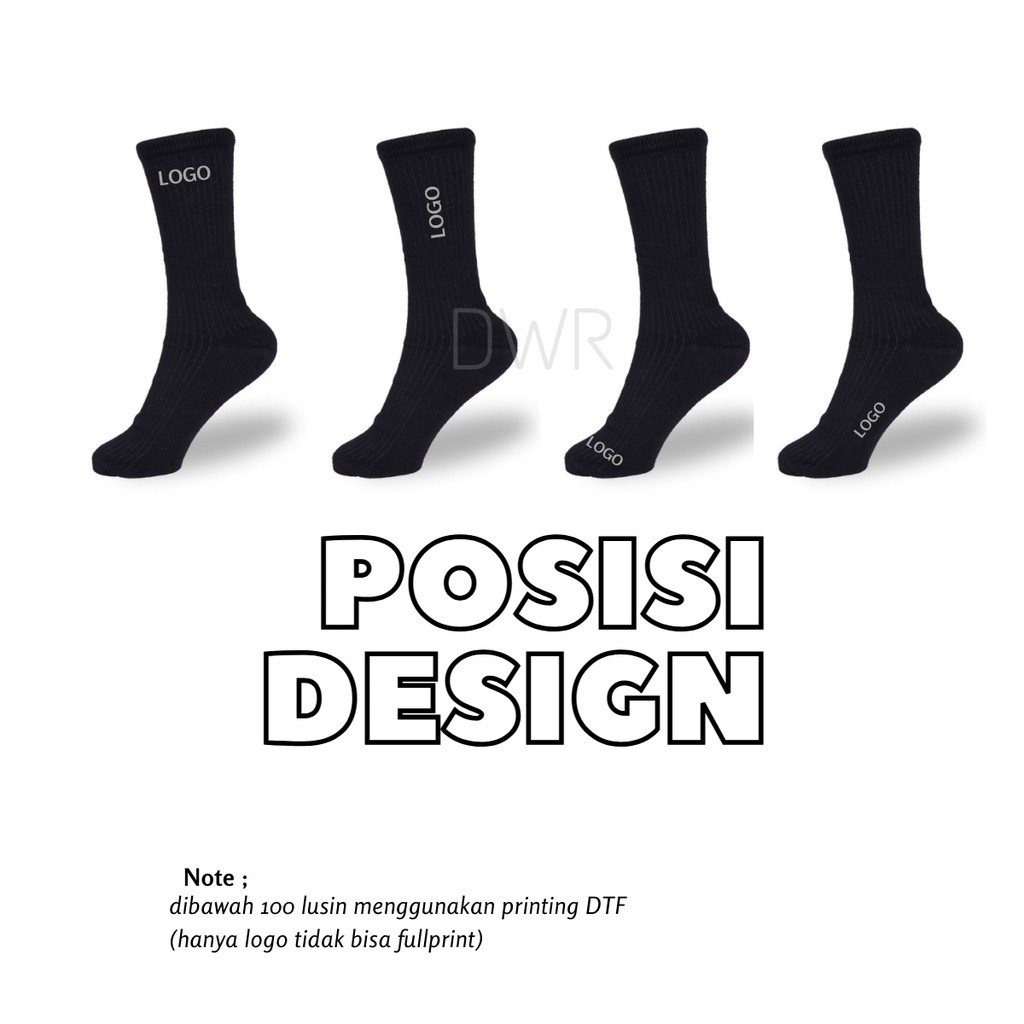 Custom Kaos Kaki Printing dan Rajut Design Suka Suka