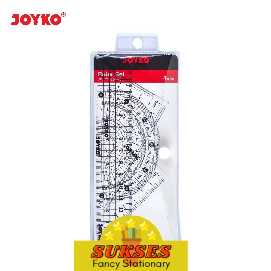 

Ruler Penggaris Joyko Rl-Ps2 1 Set 4 Pcs