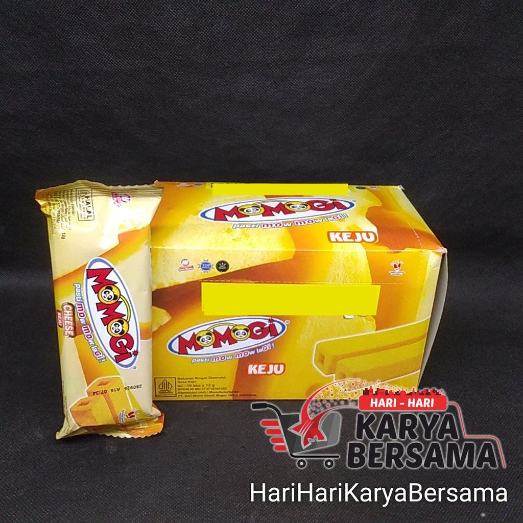 

MAKANAN RINGAN SNACK MOMOGI KEJU BOX 10'S X 12GR