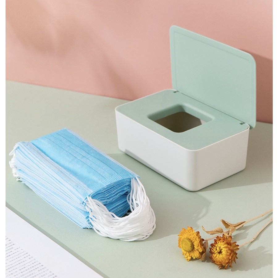 Kotak Dispenser masker Tissue basah tissue kotak penyimpanan masker