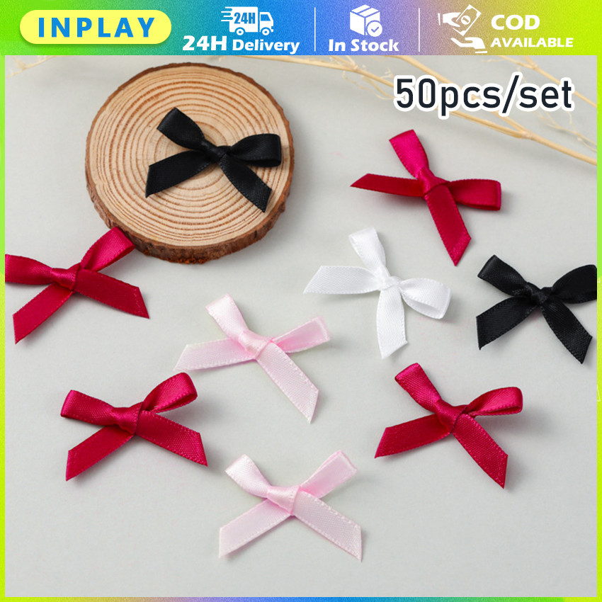 

50Pcs Pita Mini Satin Bow / Pita Kecil Hiasan Baju, Sepatu, Tas, dan Kaos Kaki Coquette Style