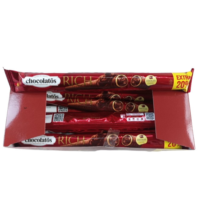 

Chocolatos Rich Wafer Roll Satuan 20gr