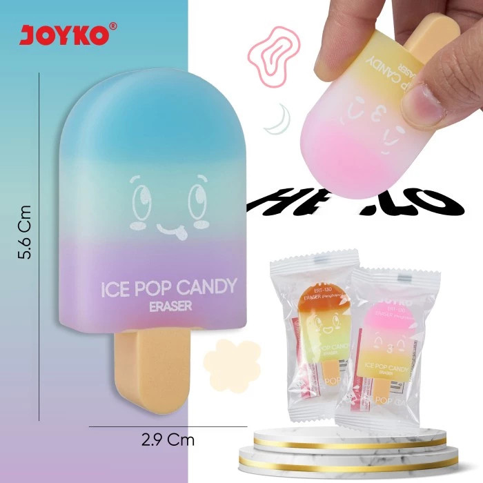 

Penghapus Joyko ERT-130 Pop Ice Candy Eraser Karakter Ukuran Sedang- SHAGB
